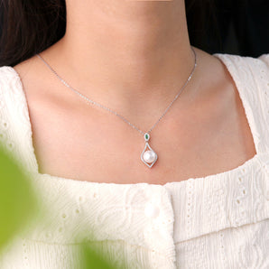Exquisite S925 Silver Freshwater Pearl Pendant for Women