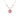 Pink moissanite 925 silver necklace for women, rose gold plating